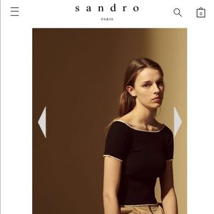 Sandro Paris Cropped Sweater